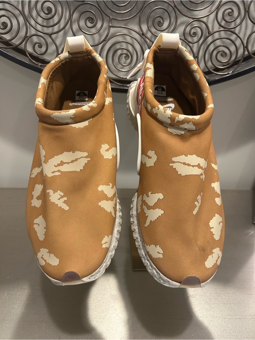 Nike x Undercover Overbreak SP Slip-On Athletic Shoes in Camel and Cream size 11